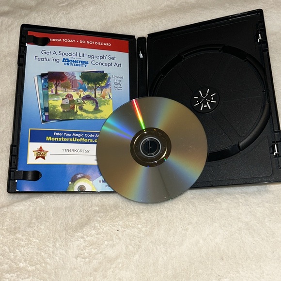 ~6/$10 MOVIES VHS/DVDS~ Monsters University DVD 2013 - Picture 3 of 4